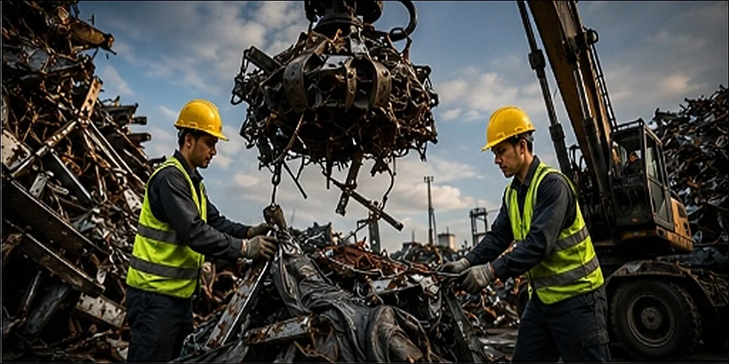 Scrap Yard Metal Sorting